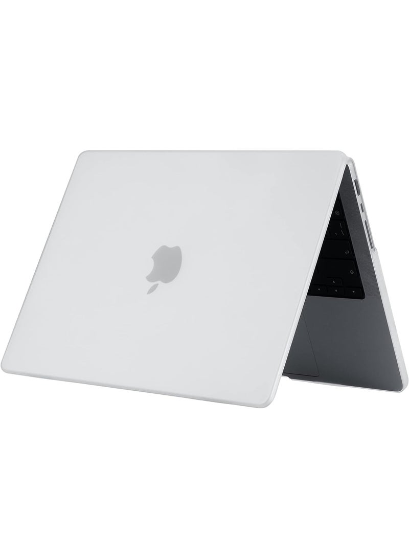 Smooth Matte Hard Shell Cover Compatible with MacBook Pro 14 inch M5 M4 M3 M2 M1 Pro Max Chip & Touch ID, 2025-- 2021 Release, Frsoted Clear - Image 1